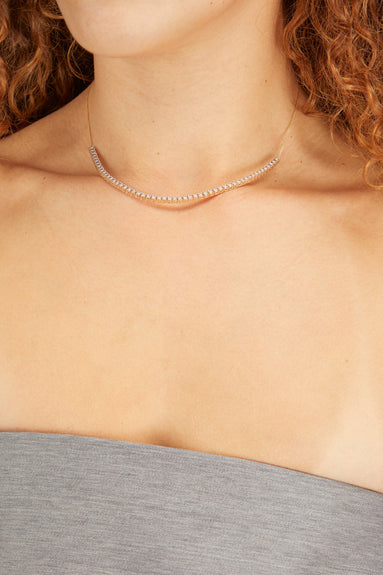 Dana Rebecca Necklaces Ava Bea Tennis Necklace in Yellow Gold Dana Rebecca Ava Bea Tennis Necklace in Yellow Gold