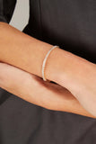 Dana Rebecca Bracelets Sadie Pearl Tapered Baguette Double Row Cuff in Yellow Gold