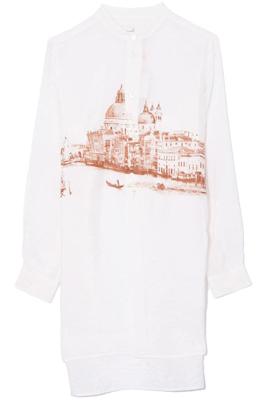 Golden Goose Clothing Gardenia Shirt in Papyrus/Venice Landscape