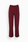 Elastic Waist Pull On Pant in Cabernet