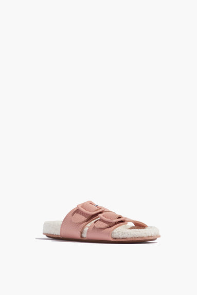 Definery Sandals Loop Double Footbed in Pink Terry