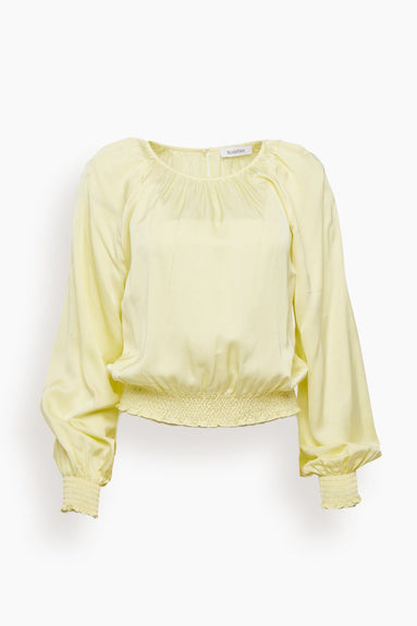 Rodebjer Tops Lorelei Satin Blouse in Sun Ray