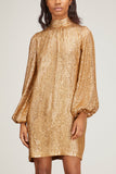 Dice Kayek Dresses Sequined Mini Dress in Gold