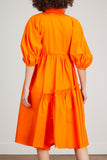 Dice Kayek Dresses Smocked Dress in Orange