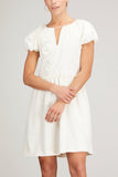 Dice Kayek Dresses Floral Embellished Short Sleeved Dress in White