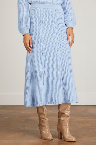 Dorothee Schumacher Skirts Bold Silhouettes Skirt in Blurred Blue Dorothee Schumacher Bold Silhouettes Skirt in Blurred Blue