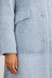 Dorothee Schumacher Coats Cozy Attraction Coat in Blurred Blue Dorothee Schumacher Cozy Attraction Coat in Blurred Blue