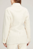 Dorothee Schumacher Jackets Cozy Statement Jacket in Cotton White