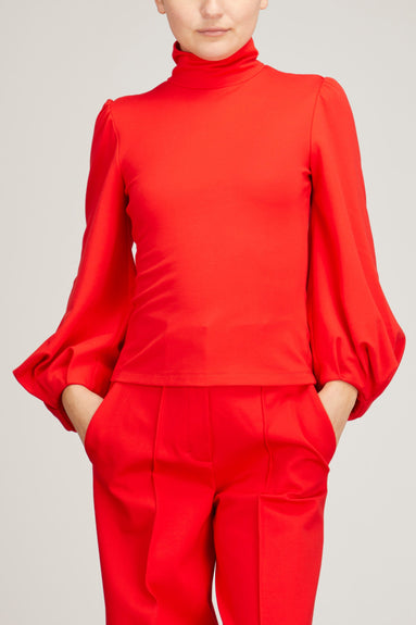 Dorothee Schumacher Tops Emotional Essence Blouse in Deep Red