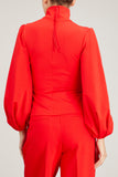 Dorothee Schumacher Tops Emotional Essence Blouse in Deep Red