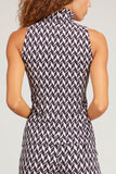 Dorothee Schumacher Tops Graphic Statement Top in Creme Purple Mix