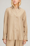 Dorothee Schumacher Tops Heritage Blouse in Milky Khaki