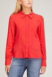 Dorothee Schumacher Tops Modern Flow Blouse in Deep Red Dorothee Schumacher Modern Flow Blouse in Deep Red