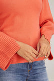 Dorothee Schumacher Sweaters Modern Statements Crewneck Pullover in Coral Pink