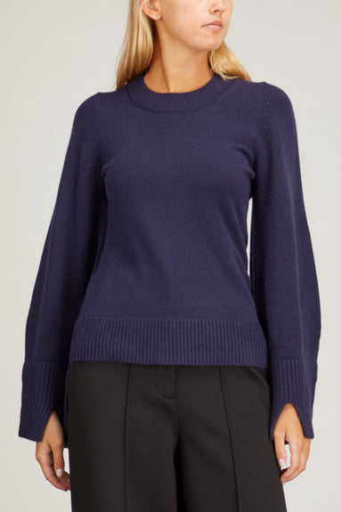 Dorothee Schumacher Sweaters Modern Statements Crewneck Pullover in True Navy Dorothee Schumacher Modern Statements Crewneck Pullover in True Navy