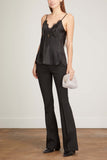 Dorothee Schumacher Tops Shiny Ease Top in Pure Black