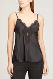 Dorothee Schumacher Tops Shiny Ease Top in Pure Black