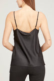 Dorothee Schumacher Tops Shiny Ease Top in Pure Black