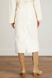 Dorothee Schumacher Skirts Shiny Statement Skirt in Eggshell