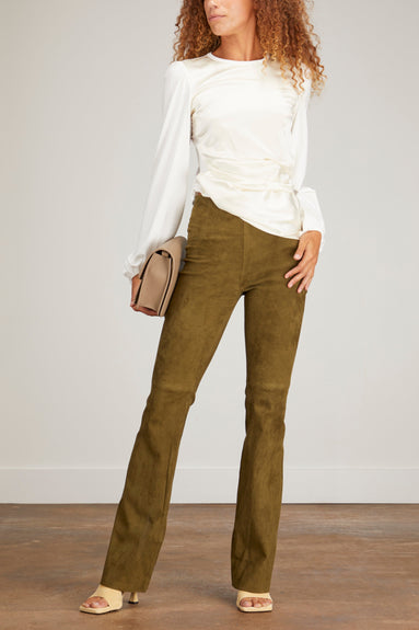 Dorothee Schumacher Pants Soft Touch Pant in Dark Olive Green
