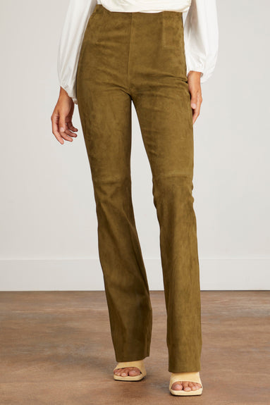 Dorothee Schumacher Pants Soft Touch Pant in Dark Olive Green