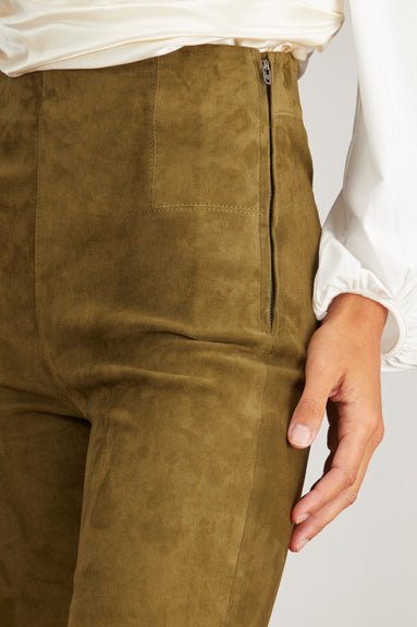 Dorothee Schumacher Pants Soft Touch Pant in Dark Olive Green