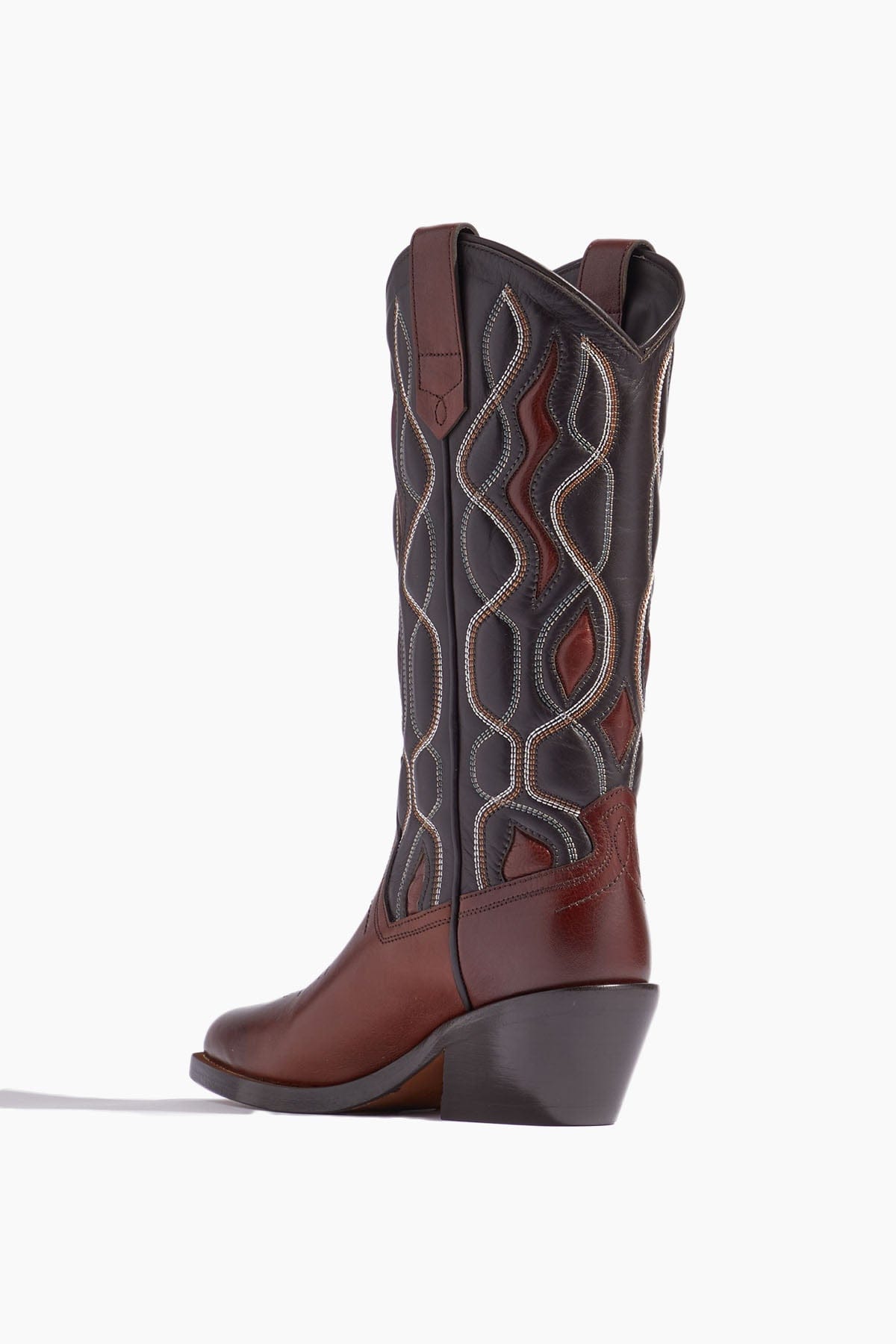 Dorothee Schumacher Boots Western Edginess Cowboy Boot in Brown Mix