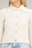 Dorothee Schumacher Sweaters Modern Texture Cardigan in Camellia White Dorothee Schumacher Modern Texture Cardigan in Camellia White