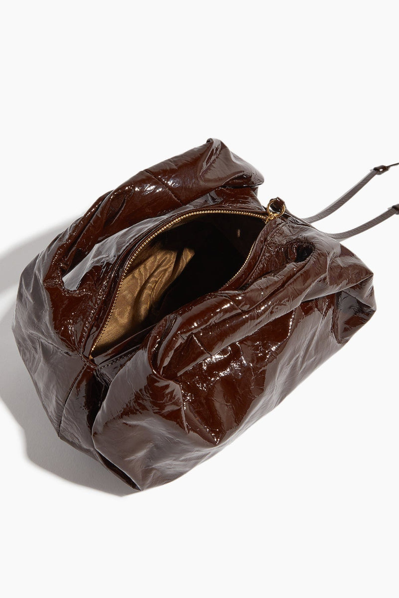 Patent Leather Tote Bag in Brown - Dries Van Noten