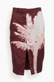 No. 21 Skirts Skirt in Stampa Fondo Rosso
