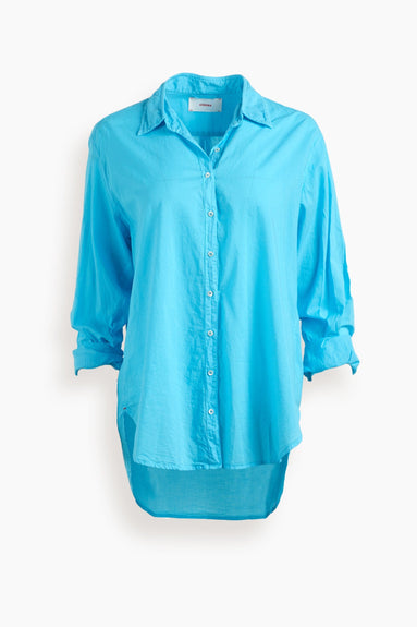 Xirena Tops Beau Shirt in Turquoise