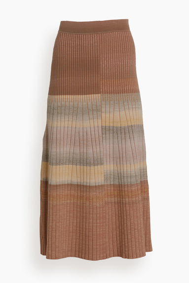 Nayeli Striped Midi Skirt in Dusk Space Dye