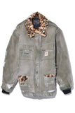 R13 Clothing Vintage Arctic Quilt Lined Jacket in Mossy Oak