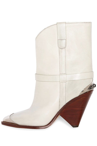 Isabel Marant Shoes Lamsy Boot in Chalk