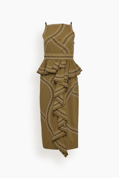 Ulla Johnson Dresses Sylvan Dress in Olive
