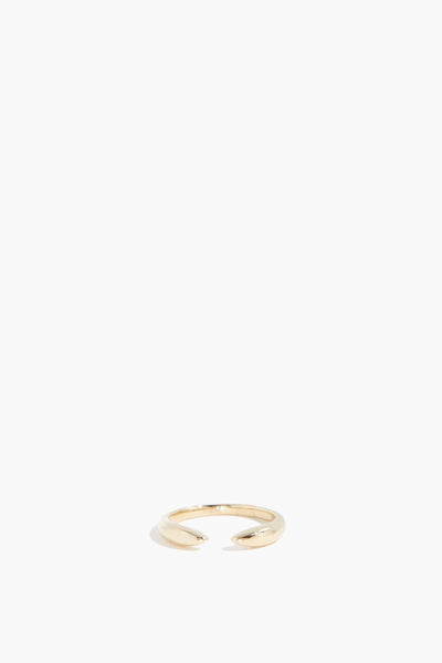Double Horn Ring in 14k Yellow Gold
