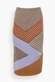 Stella McCartney Skirts 3D Stripes Skirt in Multicolor