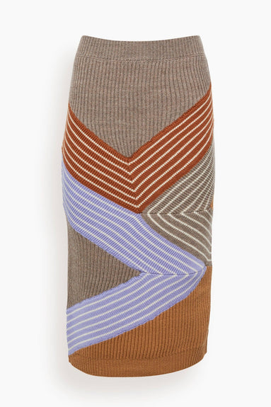Stella McCartney Skirts 3D Stripes Skirt in Multicolor