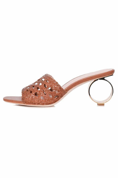 Loeffler Randall Shoes Brette Woven Sandal in Timber Brown
