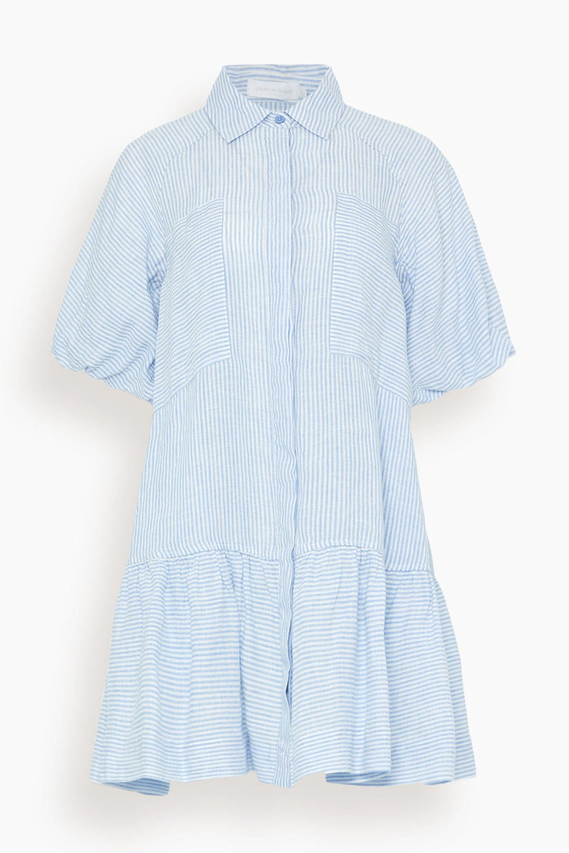 Simkhai Crissy Striped Shirting Dress in Vista Blue – Hampden Clothing