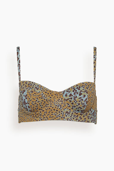 Zahara Bikini Top in Ocelot
