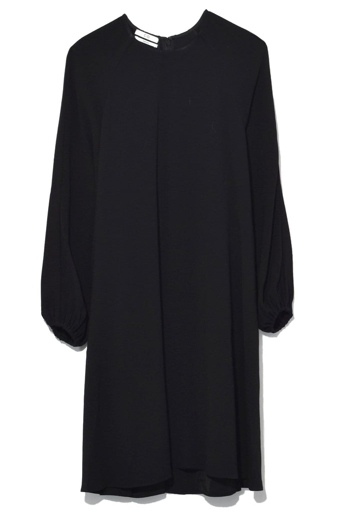 Co Peasant Sleeve Raglan Dress in Black Hampden Clothing