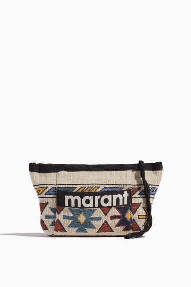 Etoile Isabel Marant Wallets Powden Pouch Bag in Black/Multicolor