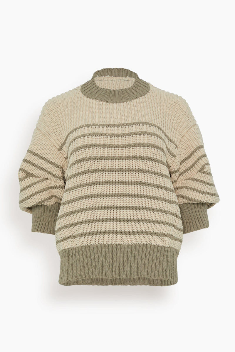 sacai Horizontal Stripe Knit Cape-