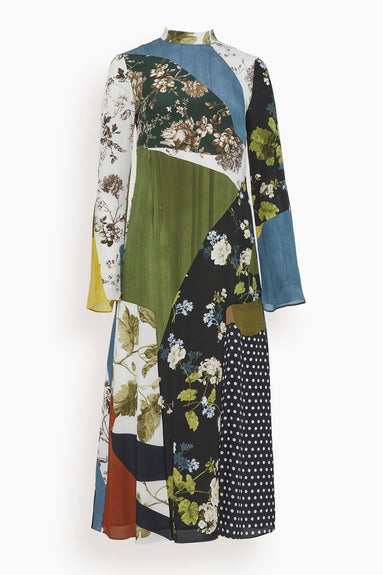Chapell Collage Dress in Multi