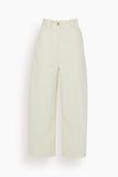 Khaite Pants Rapton Pant in Bone