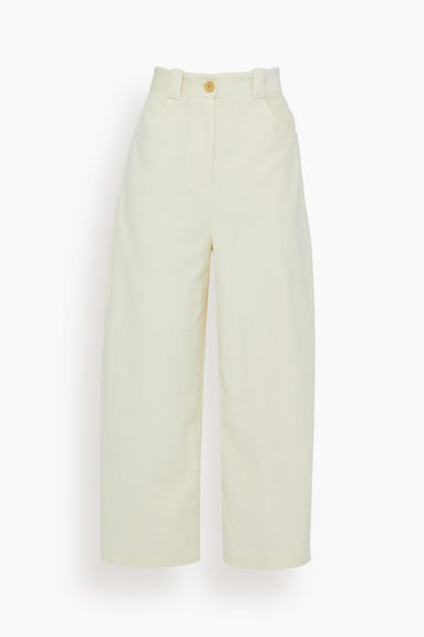 Khaite Pants Rapton Pant in Bone