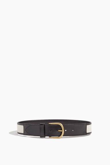 Isabel Marant Belts Zaf Belt in Ecru/Black