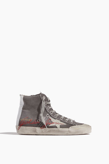 Golden Goose Shoes Sneakers Francy Penstar Sneaker in Charcoal/Grey/Ice/Red