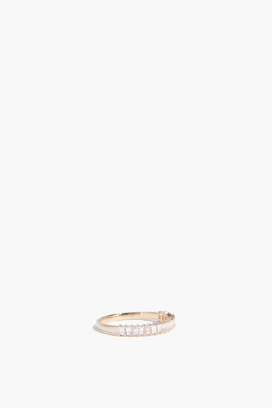 EF Collection Rings Prong Set Diamond Baguette Ring in 14k Yellow Gold EF Collection Prong Set Diamond Baguette Ring in 14k Yellow Gold